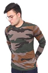 NAHAR Print Camouflage T-shirt for ARMY/MILITARY/PARAMILITARY/NCC/POLICE PERSONAL