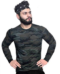 Military/Army Yodha Print / Camouflage Cotton Full Sleeve T-Shirt for Men