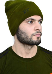 Combat Unisex Woolen Army Military Soldier's Caps for Winter Season (Olive Green, Free Size )