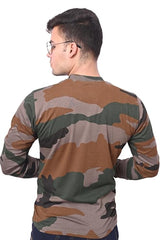 NAHAR Print Camouflage T-shirt for ARMY/MILITARY/PARAMILITARY/NCC/POLICE PERSONAL