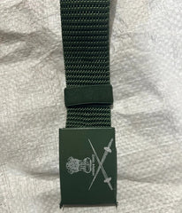 INDIAN ARMY NEW PATTERN OG BELT, NYLON WOVEN BELT, HOLE FREE METAL BUCKLE