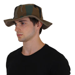 Unisex Cotton Indian Army Military Hat, Camouflage Army Print 2 in One Hat, Classic Jungle Commando Bonnie Hats (Multicolor, Free Size)