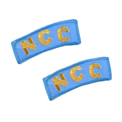 NCC SHOULDER TITLE PAIR EMBROIDERY FOR AIRFORCE WING UNIFORM ACCESSORIES