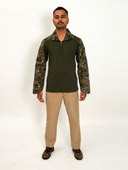 TACTICAL COMBAT LAZOR CUT COTTON T SHIRT (STF COMBAT T-SHIRTS FULL SLEEVES FOR MEN)