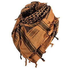 TRENDY MEN's PURE COTTON ARAB ARAFAT/SHEMAGH NECK WRAP ARAFAT KEFFIYAH DESERT ARMY WEAR HEAD SCARF STOLE for MILITARY/ARMY/PARAMILITARY/NCC PERSONAL