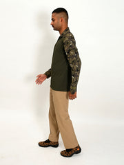 TACTICAL COMBAT LAZOR CUT COTTON T SHIRT (STF COMBAT T-SHIRTS FULL SLEEVES FOR MEN)