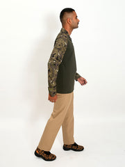 TACTICAL COMBAT LAZOR CUT COTTON T SHIRT (STF COMBAT T-SHIRTS FULL SLEEVES FOR MEN)