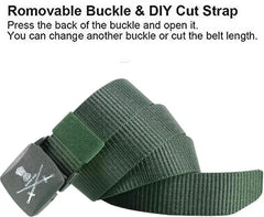 INDIAN ARMY NEW PATTERN OG BELT, NYLON WOVEN BELT, HOLE FREE PLASTIC BUCKLE