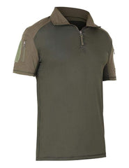 Tactical Men's T-Shirt Half Sleeves Lazor Cut - Olive Green