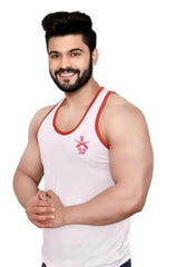 ARMY SANDO VEST WHITE WITH RED MOON PACK OF 2 VEST