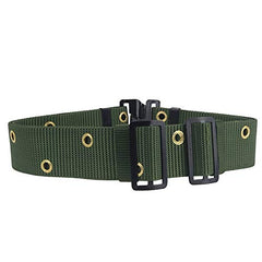 Men's Nylon Army/Paramilitary/NCC Military Belt, IC BELT - Green