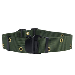 Men's Nylon Army/Paramilitary/NCC Military Belt, IC BELT - Green