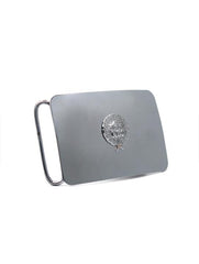 UNISEX Leather Belt for NCC Scout of Army Wing, Set of 1 belt with Silver Buckle (Black, Free Size)