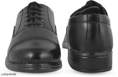 PACE 1 OXFORD SHOE FOR JAWANS MEN'S & WOMEN PERSONAL 100 % PURE LEATHER LIGHT WEIGHT COLOUR BLACK FORMAL SHOES
