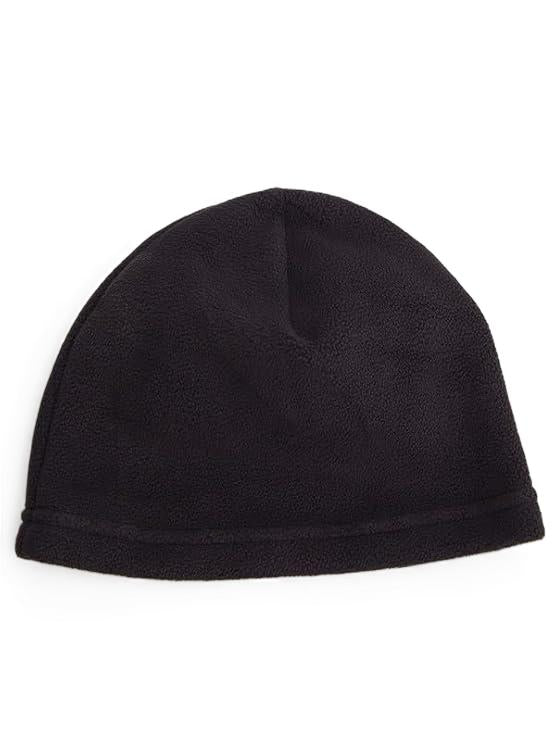 Black Solid Vinson Beanie Cap for Men & Women Skull Slouchy Winter